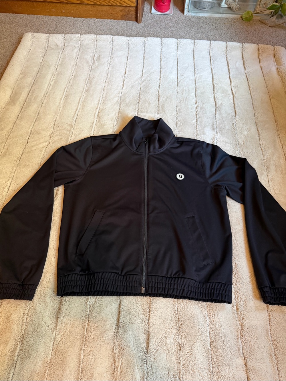Vuori Women’s Courtside Track Jacket, Black, Size Medium